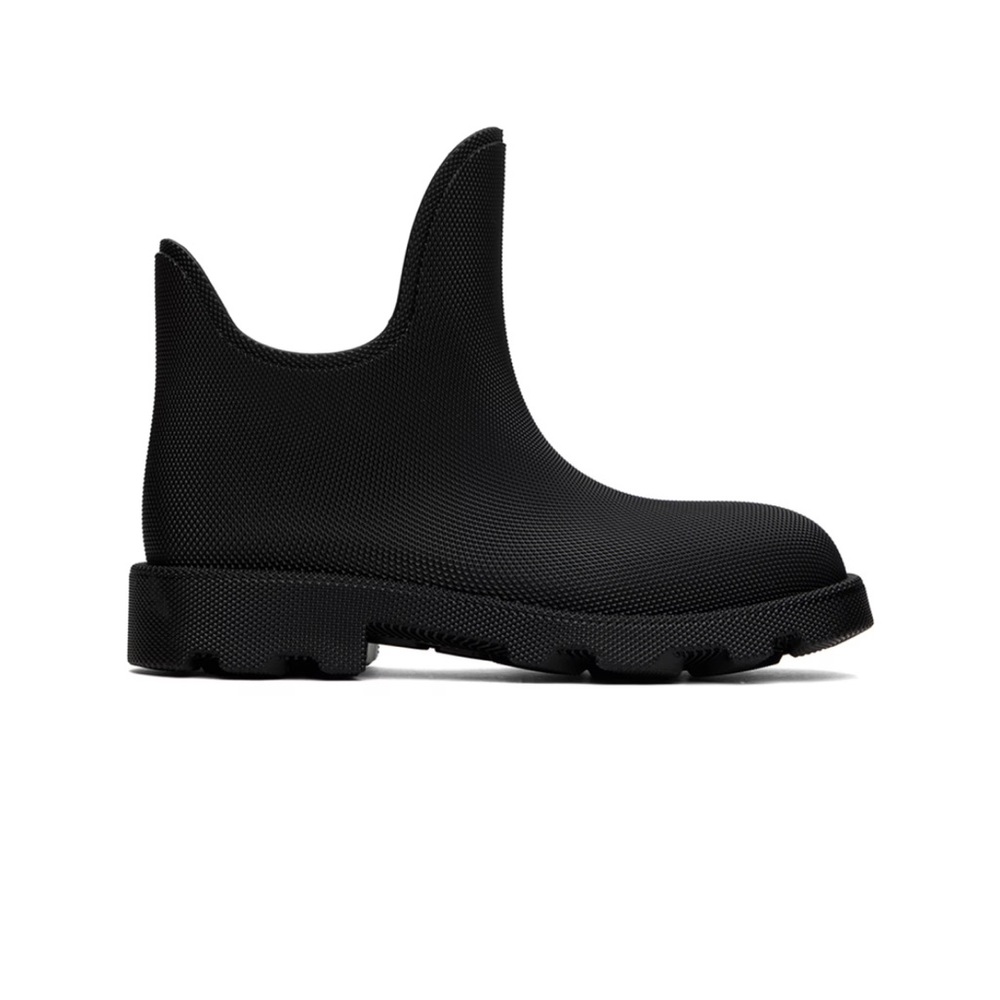 Burberry Marsh Rubber Short Rain Boots Women's NEW IN BOX Black Slip On